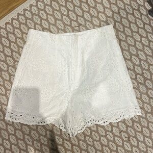 Zara Eyelet Lace Shorts
